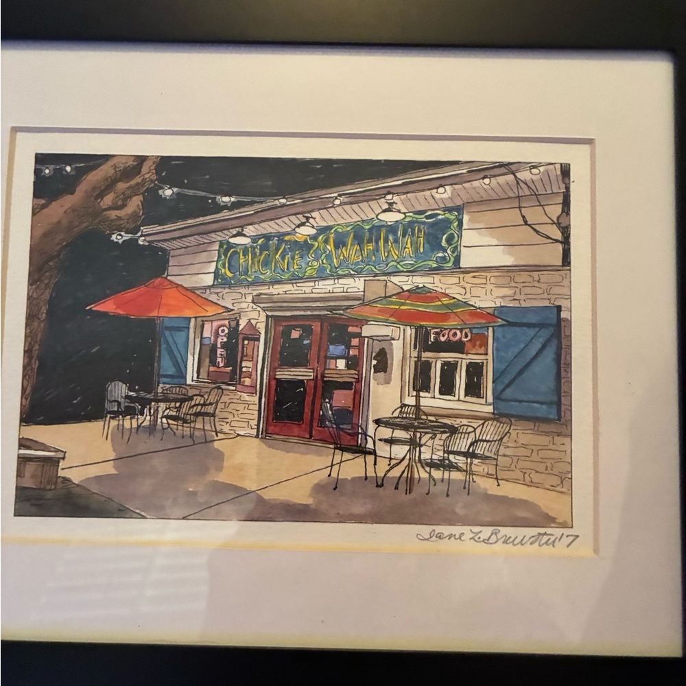 Jane BrewsterCharming New Orleans Chickie Wah Wah Illustration with many colors.